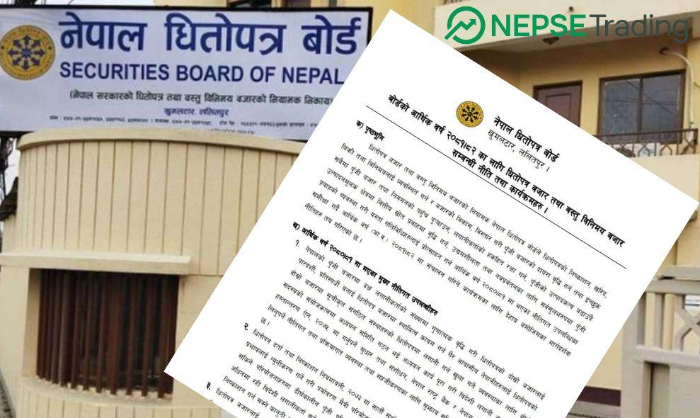 Key Points of Nepal Securities Board's New Policy and Program