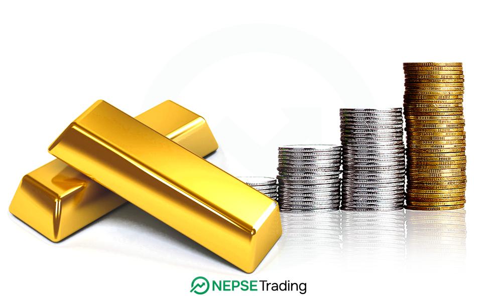 The price of gold increased by NPR 1,400 per tola.