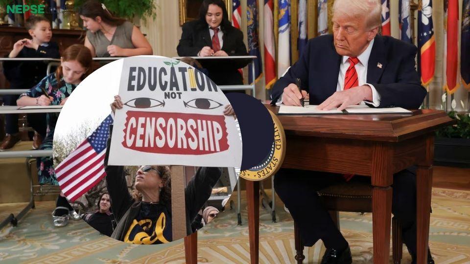 Trump Signs Executive Order to Abolish Department of Education Amid Protests