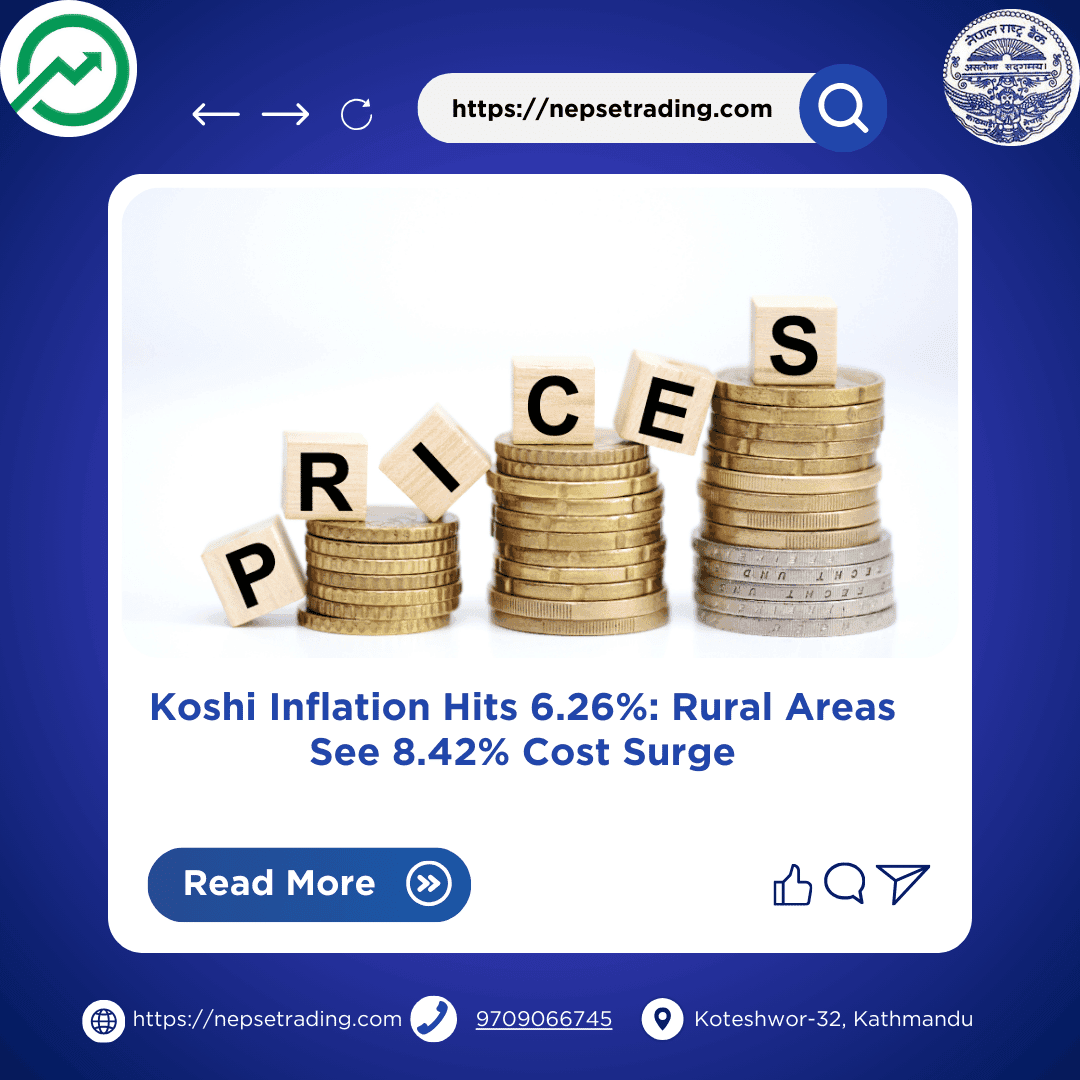 Koshi Inflation Hits 6.26%: Rural Areas See 8.42% Cost Surge
