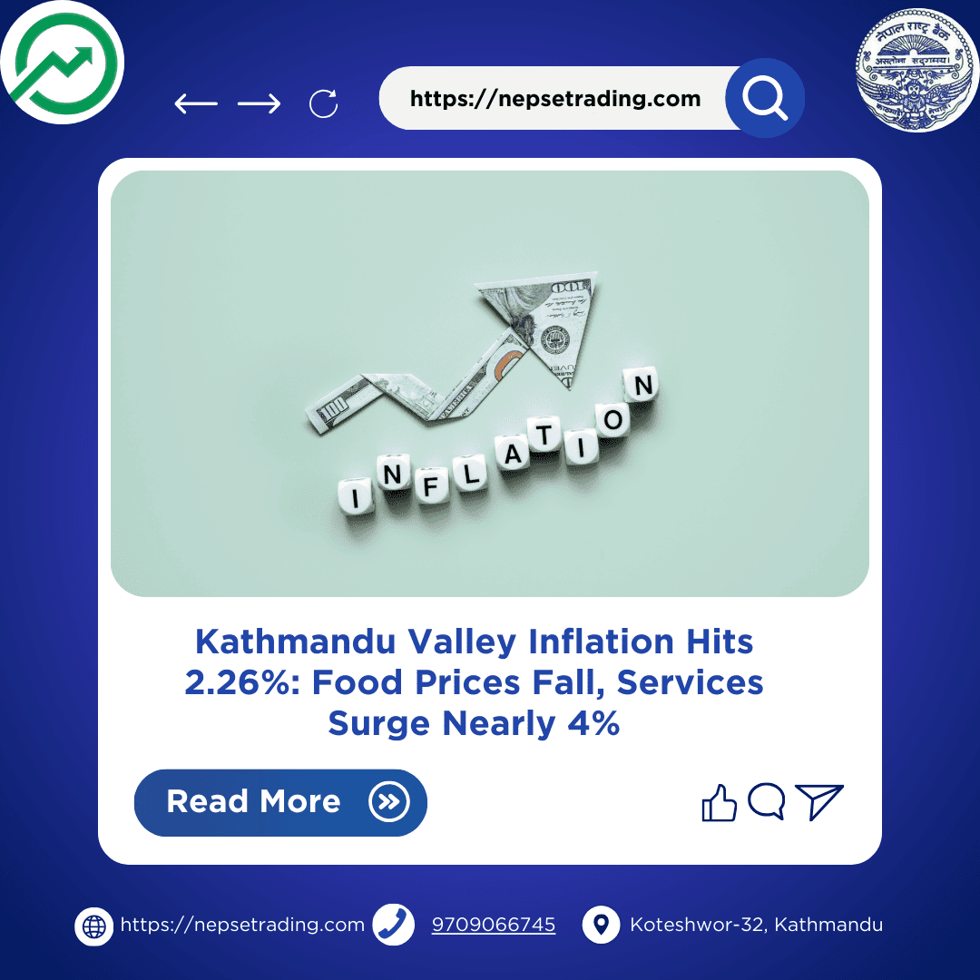 Kathmandu Valley Inflation Hits 2.26%: Food Prices Fall, Services Surge Nearly 4%