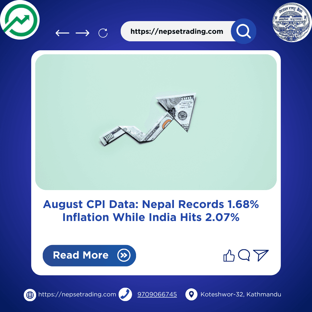 August CPI Data: Nepal Records 1.68% Inflation While India Hits 2.07%