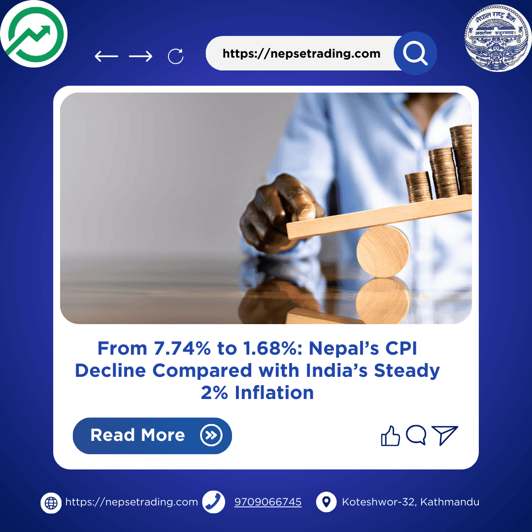 From 7.74% to 1.68%: Nepal’s CPI Decline Compared with India’s Steady 2% Inflation
