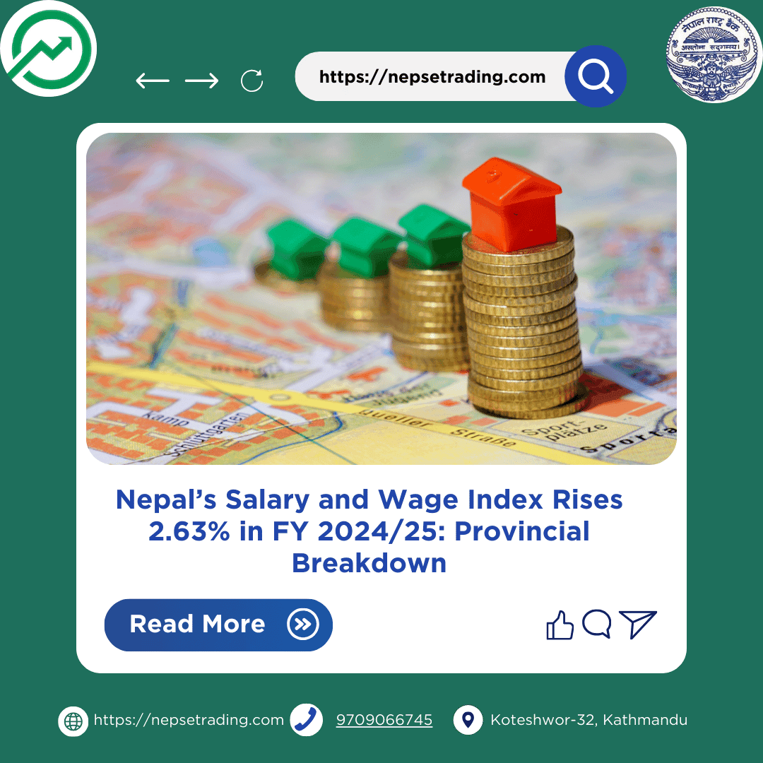 Nepal’s Salary and Wage Index Rises 2.63% in FY 2024/25: Provincial Breakdown