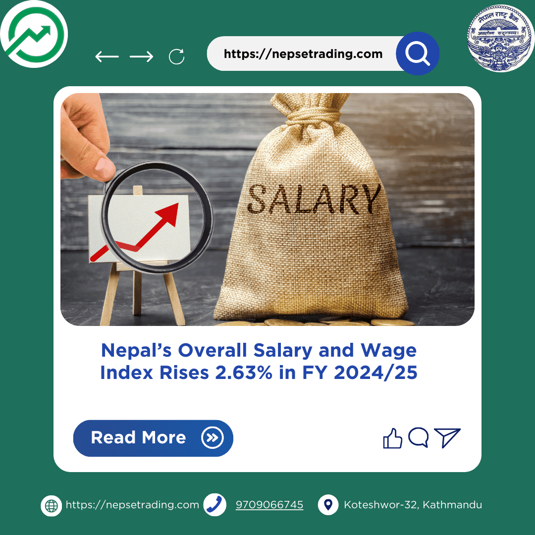 Nepal’s Overall Salary and Wage Index Rises 2.63% in FY 2024/25