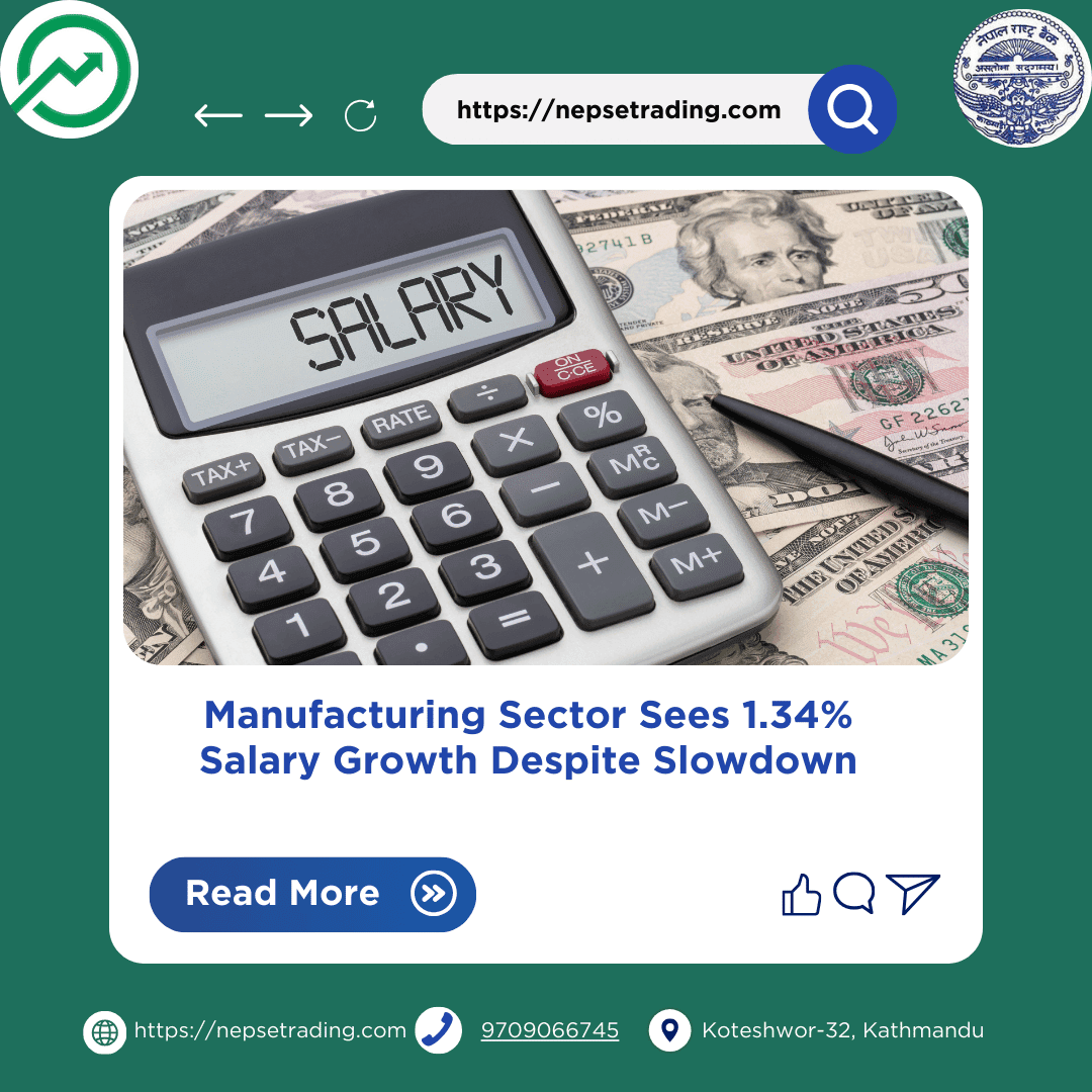 Manufacturing Sector Sees 1.34% Salary Growth Despite Slowdown