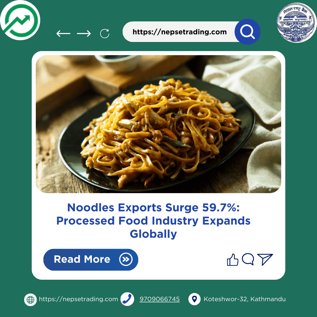 Noodles Exports Surge 59.7%: Processed Food Industry Expands Globally