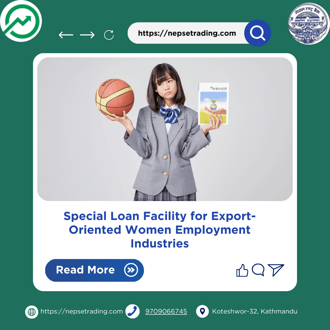 Special Loan Facility for Export-Oriented Women Employment Industries