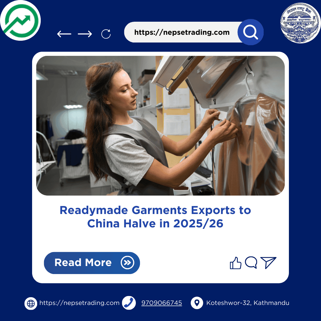 Readymade Garments Exports to China Halve in 2025/26