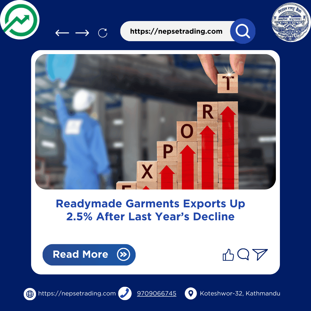Readymade Garments Exports Up 2.5% After Last Year’s Decline
