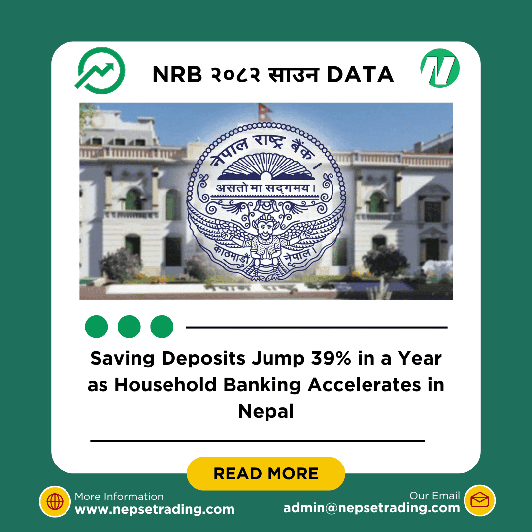 Saving Deposits Jump 39% in a Year as Household Banking Accelerates in Nepal