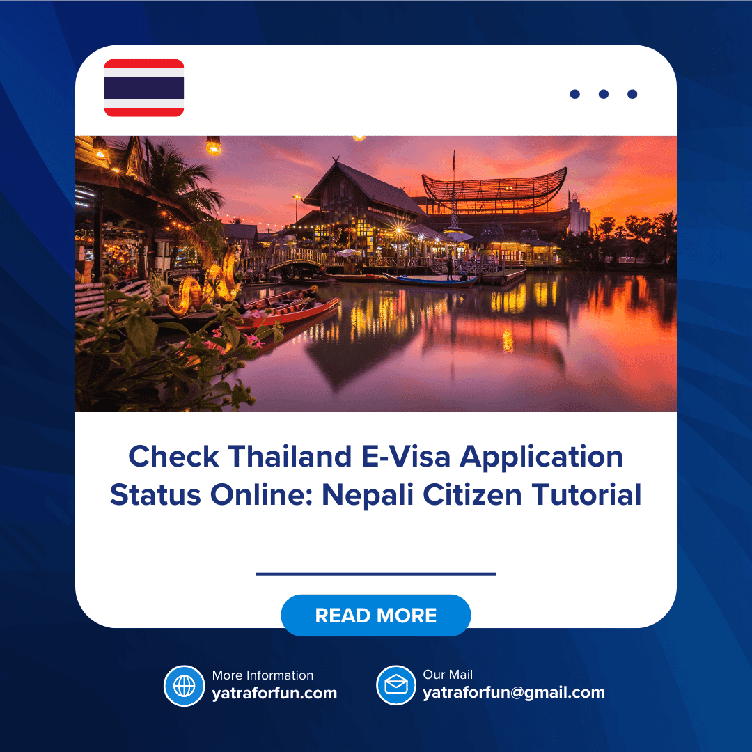 Check Thailand E-Visa Application Status Online: Nepali Citizen Tutorial