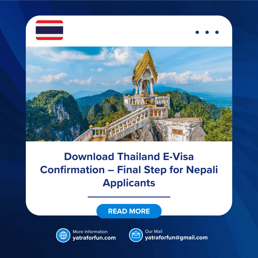 Download Thailand E-Visa Confirmation – Final Step for Nepali Applicants