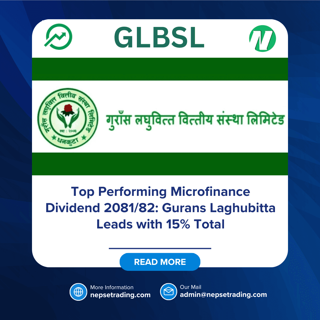 Top Performing Microfinance Dividend 2081/82: Gurans Laghubitta Leads with 15% Total