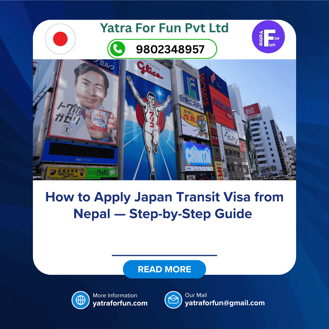 How to Apply Japan Transit Visa from Nepal — Step-by-Step Guide
