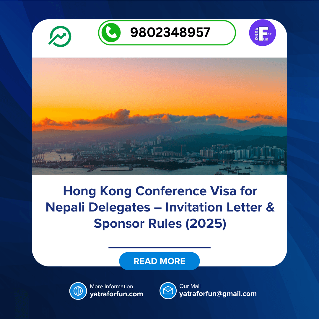 Hong Kong Conference Visa for Nepali Delegates – Invitation Letter & Sponsor Rules (2025)