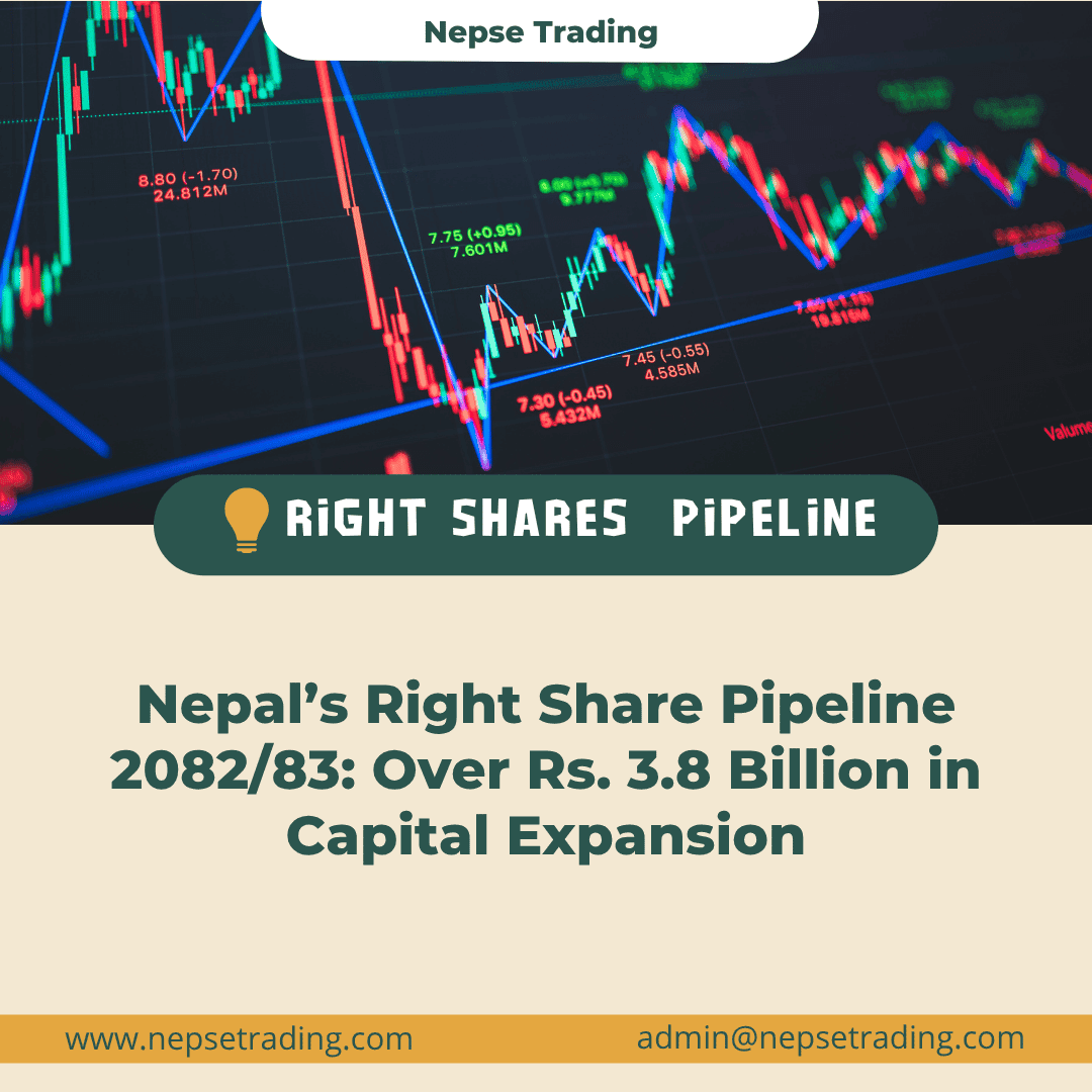 Nepal’s Right Share Pipeline 2082/83: Over Rs. 3.8 Billion in Capital Expansion