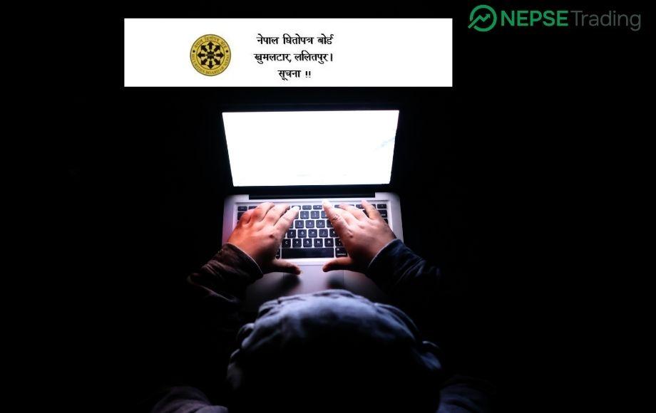 नेपाल धितोपत्र बोर्डको आधिकारिक इमेल ह्याक, ह्याकरहरू बोर्डको वेबसाइटमा पनि प्रवेश गर्ने प्रयास