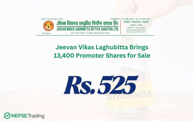 Jeevan Vikas Laghubitta Brings 13,400 Promoter Shares for Sale