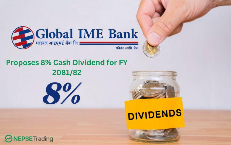 Global IME Bank Maintains Steady Dividend Policy — Proposes 8% Cash Dividend for FY 2081/82